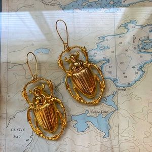 Scarab earrings